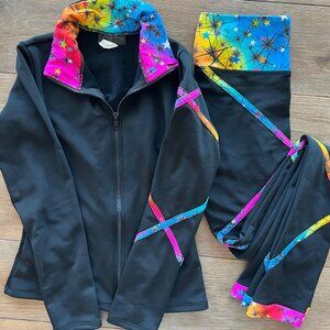Ice Fire Figure Skating Track Suit